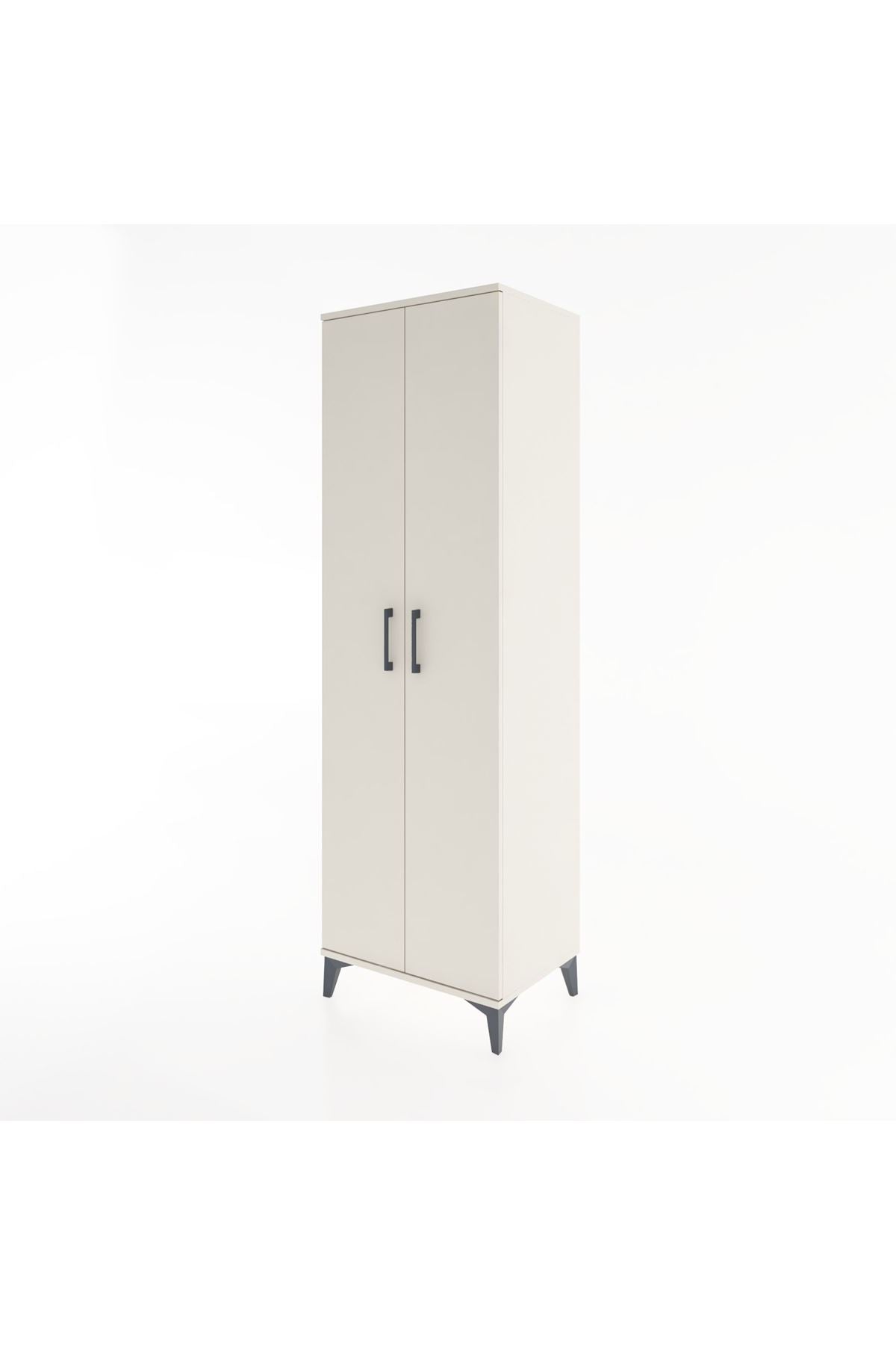 Hyperion Dolap 3 Raflı 2 Kapaklı Tek Askılı 60x44x195 - S59M082V1B