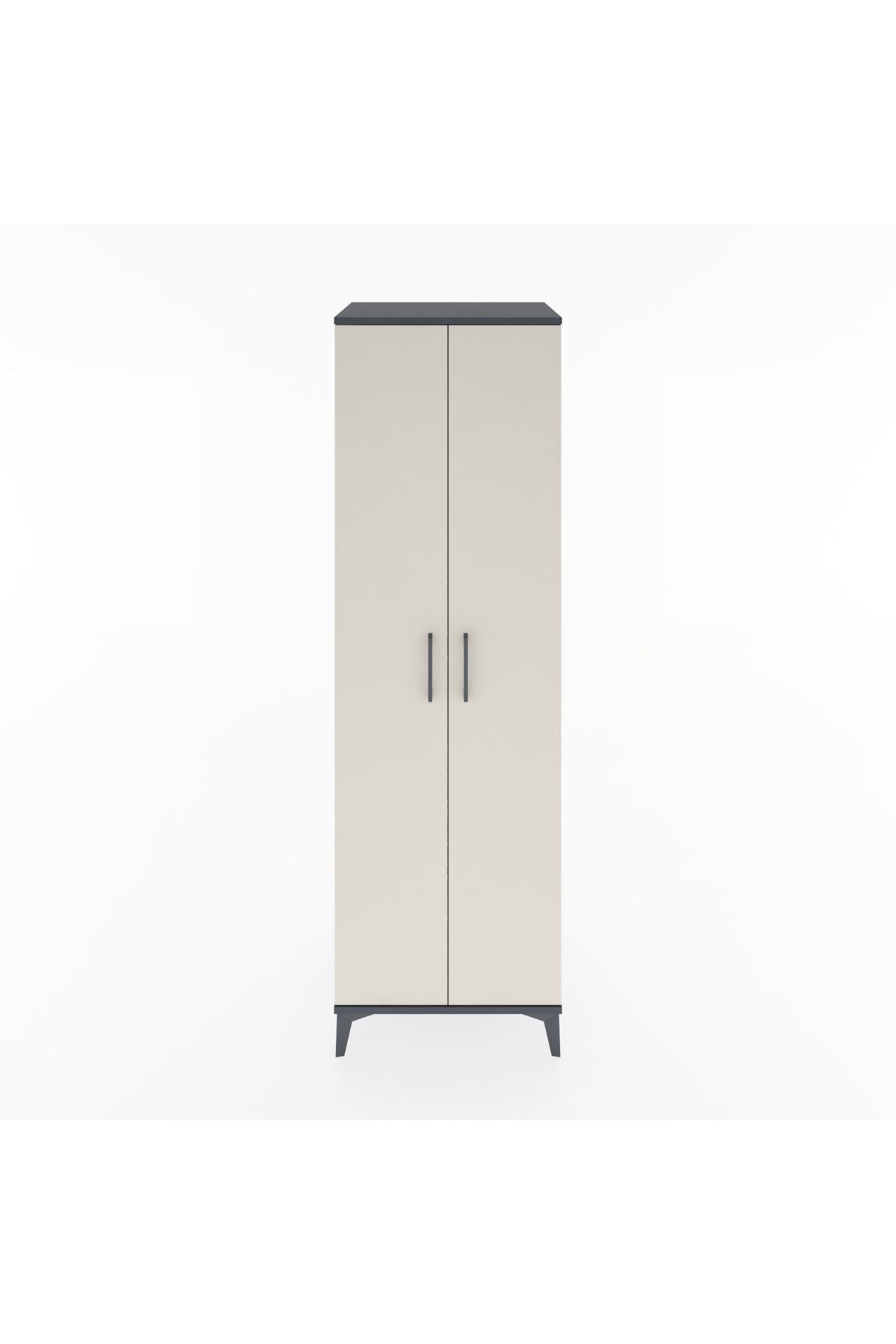 Hyperion Dolap 3 Raflı 2 Kapaklı Tek Askılı 60x44x195 - S59M082V4B