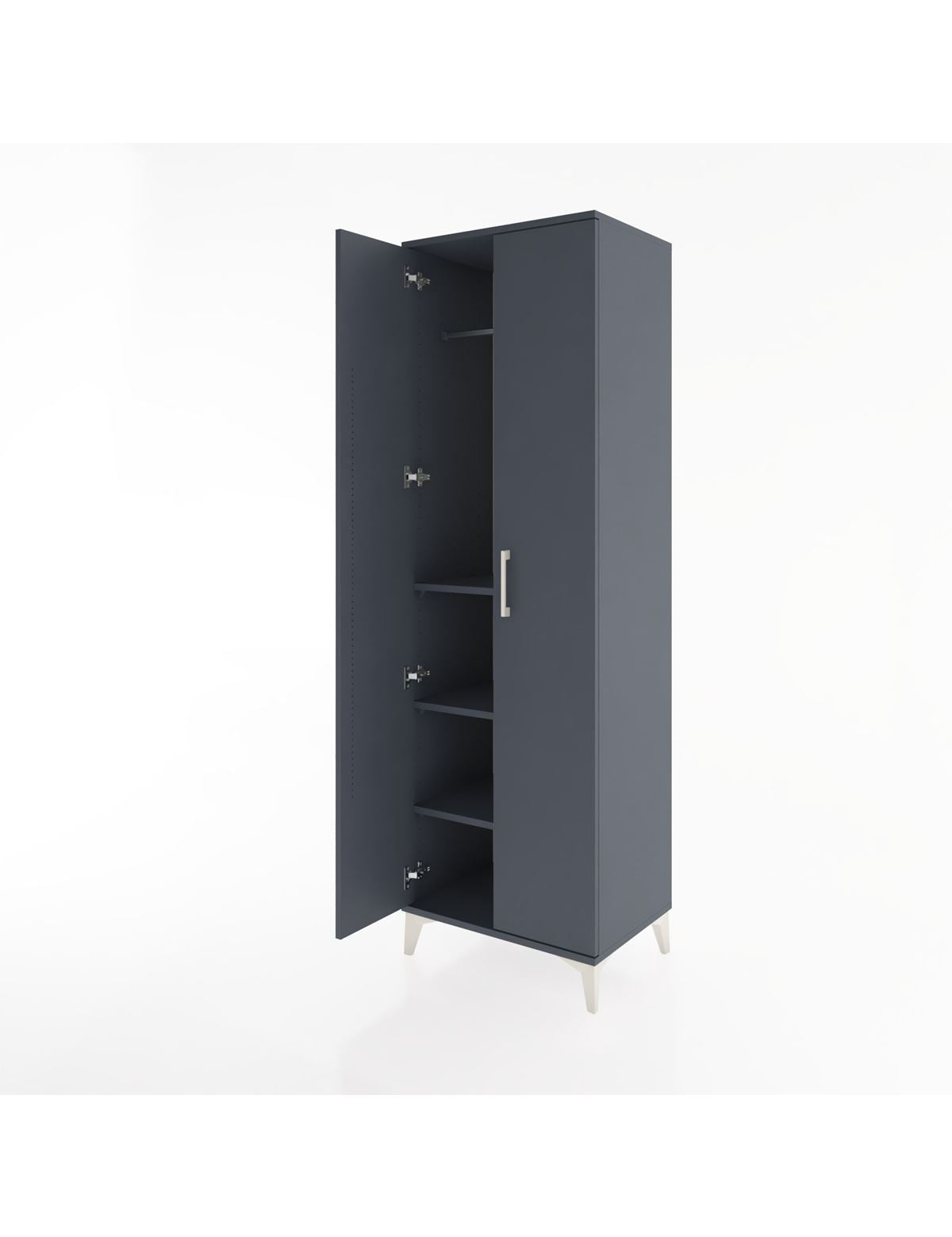 Hyperion Dolap 3 Raflı 2 Kapaklı Tek Askılı 60x44x195 - S59M082V5B