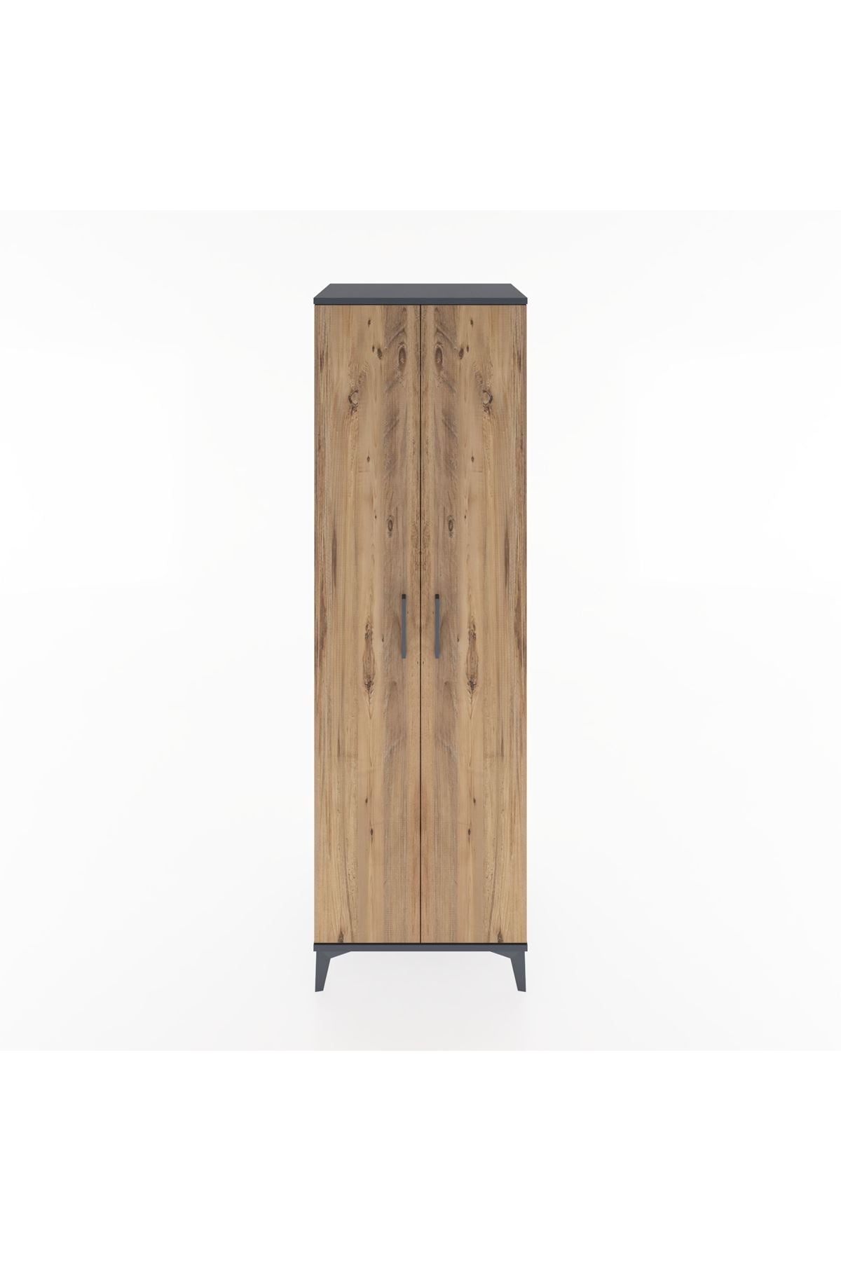 Hyperion Dolap 3 Raflı 2 Kapaklı Tek Askılı 60x44x195 - S59M082V6B