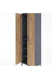 Hyperion Dolap 3 Raflı 2 Kapaklı Tek Askılı 60x44x195 - S59M082V6B