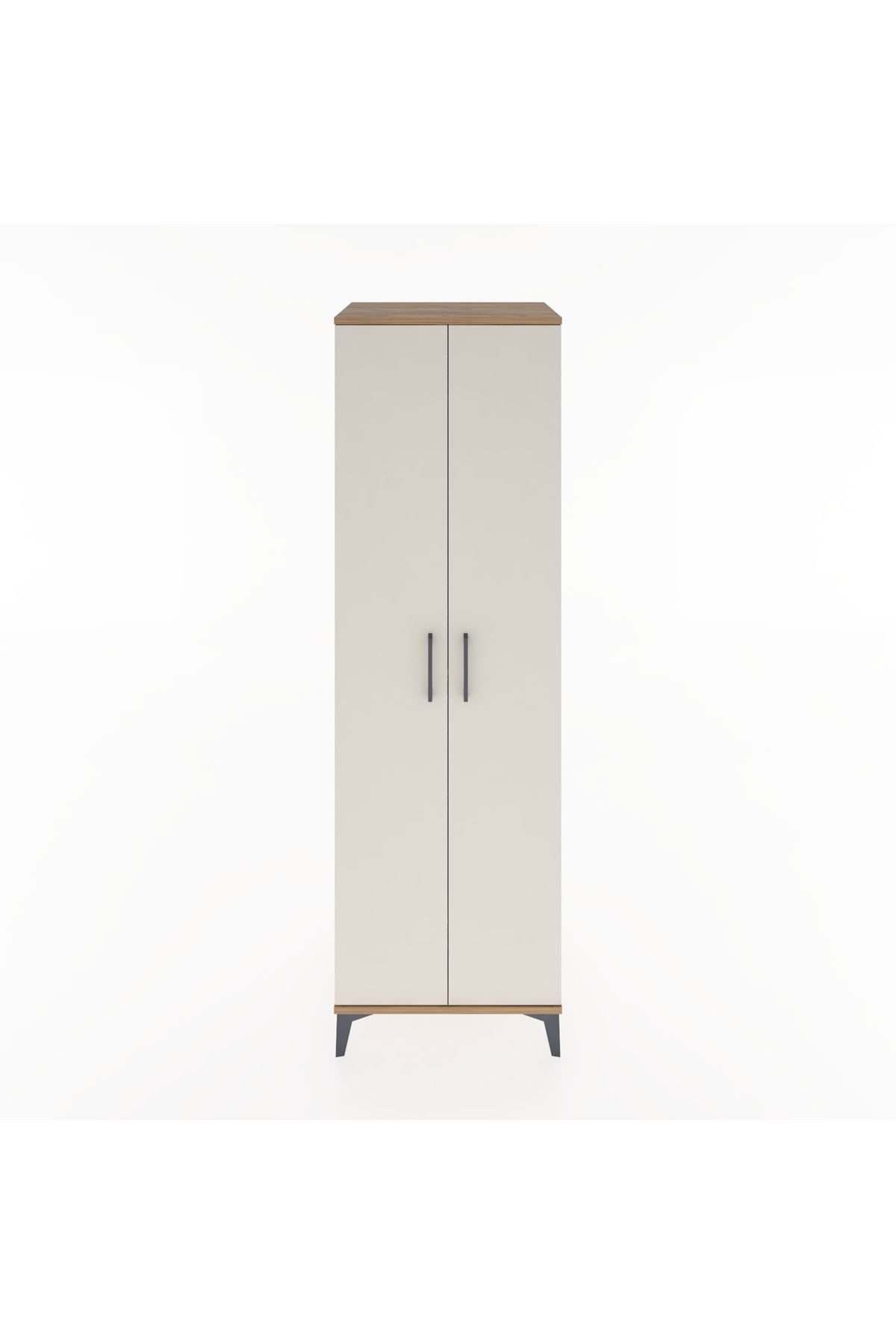 Hyperion Dolap 3 Raflı 2 Kapaklı Tek Askılı 60x44x195 - S59M082V7B