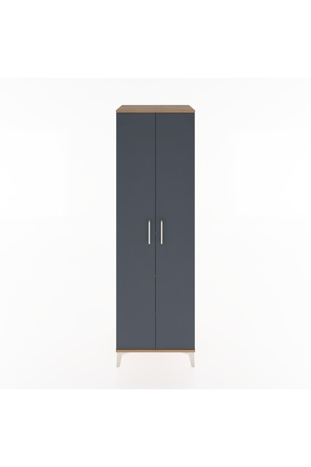 Hyperion Dolap 3 Raflı 2 Kapaklı Tek Askılı 60x44x195 - S59M082V8B