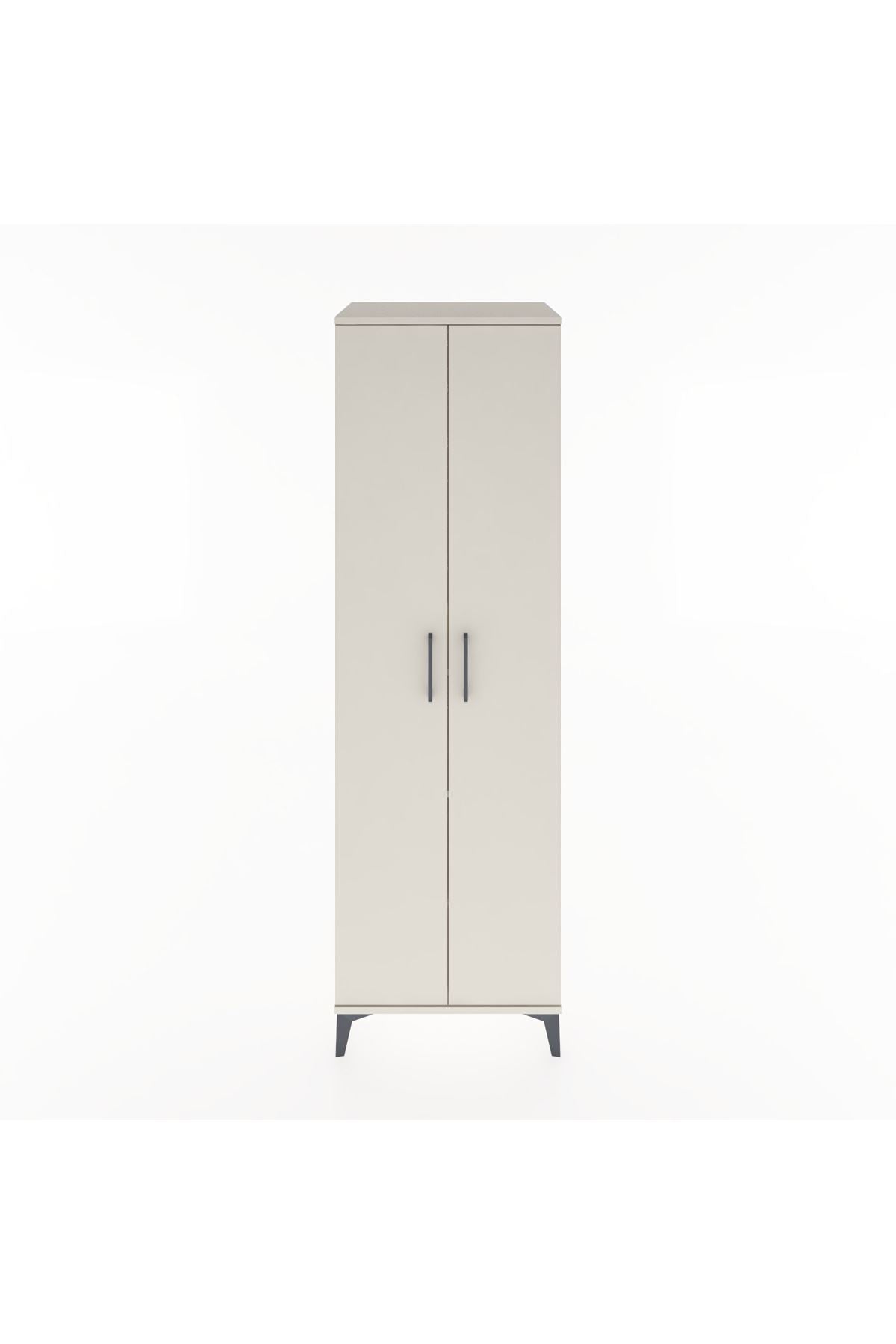 Hyperion Dolap 3 Raflı 2 Kapaklı Tek Askılı 60x44x195 - S59M083V1B