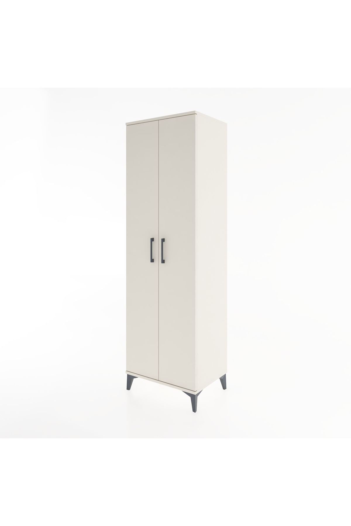 Hyperion Dolap 3 Raflı 2 Kapaklı Tek Askılı 60x44x195 - S59M083V1B