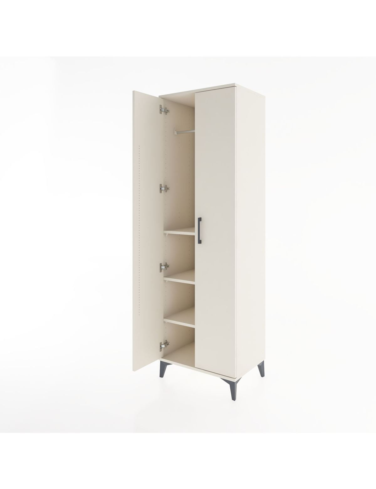 Hyperion Dolap 3 Raflı 2 Kapaklı Tek Askılı 60x44x195 - S59M083V1B