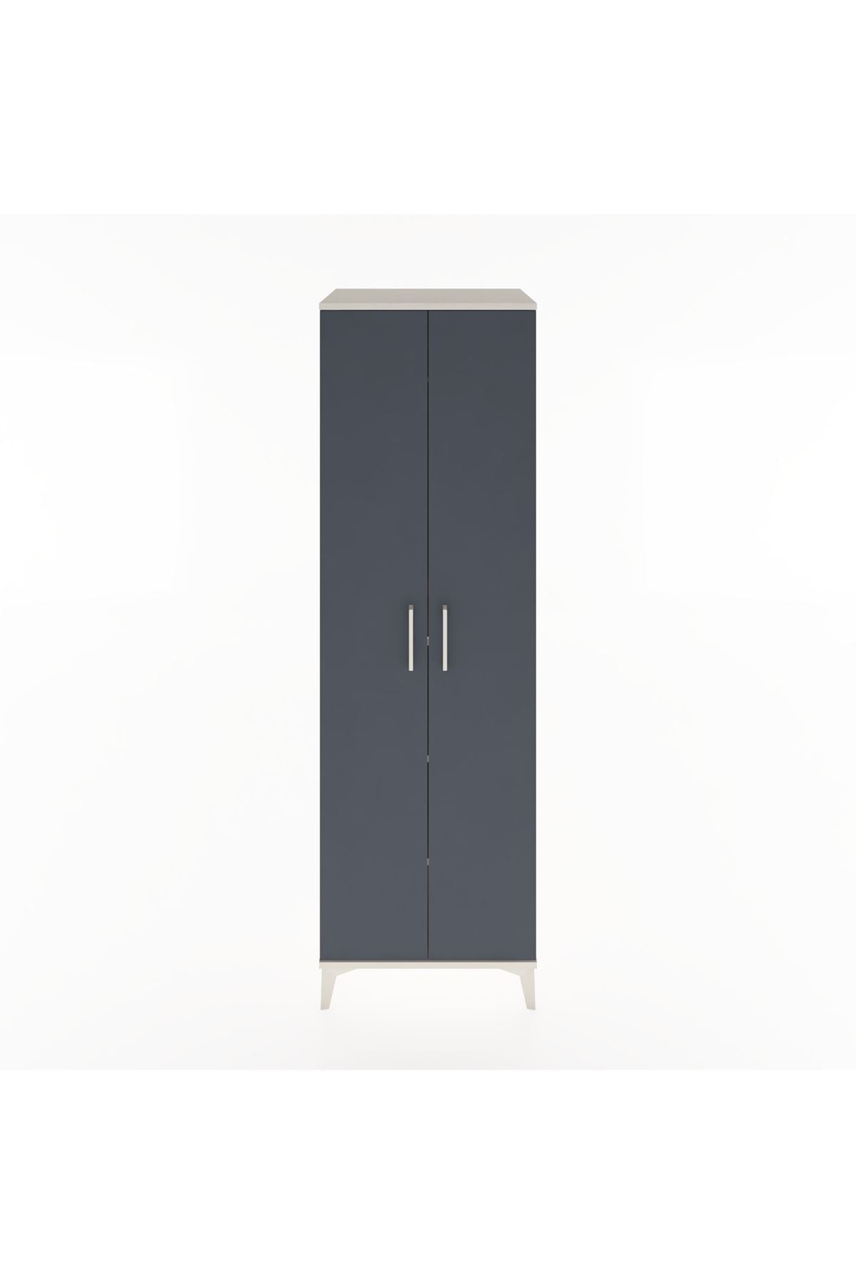 Hyperion Dolap 3 Raflı 2 Kapaklı Tek Askılı 60x44x195 - S59M083V2B