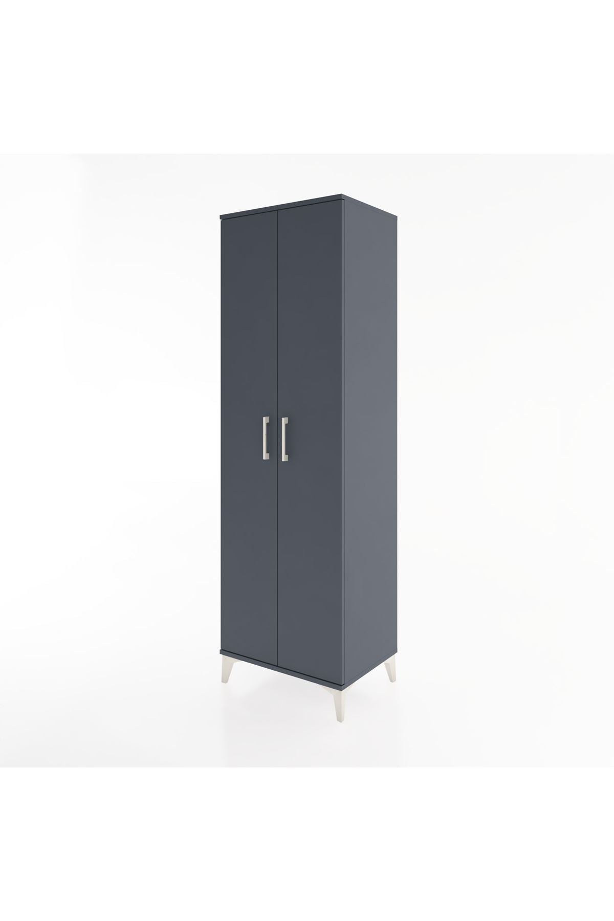 Hyperion Dolap 3 Raflı 2 Kapaklı Tek Askılı 60x44x195 - S59M083V5B