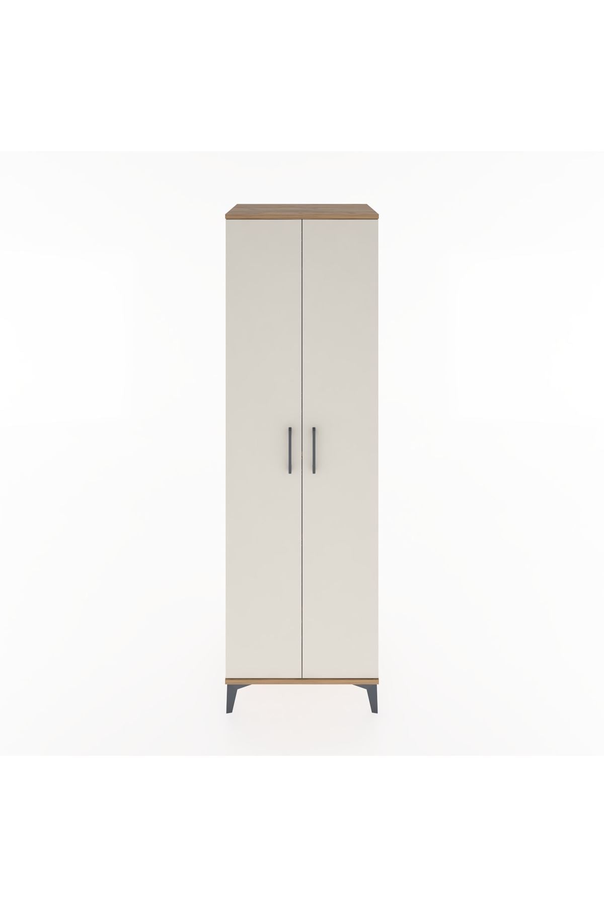 Hyperion Dolap 3 Raflı 2 Kapaklı Tek Askılı 60x44x195 - S59M083V7B