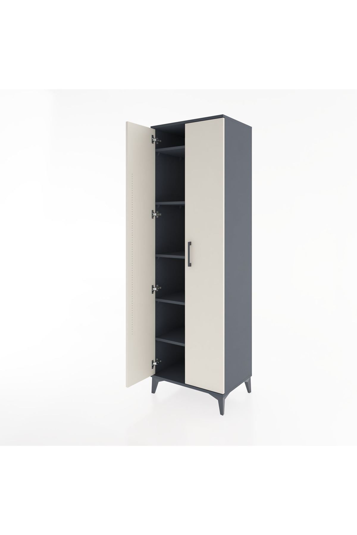 Hyperion Dolap 5 Raflı 2 Kapaklı 60x44x195 - S59M085V4B