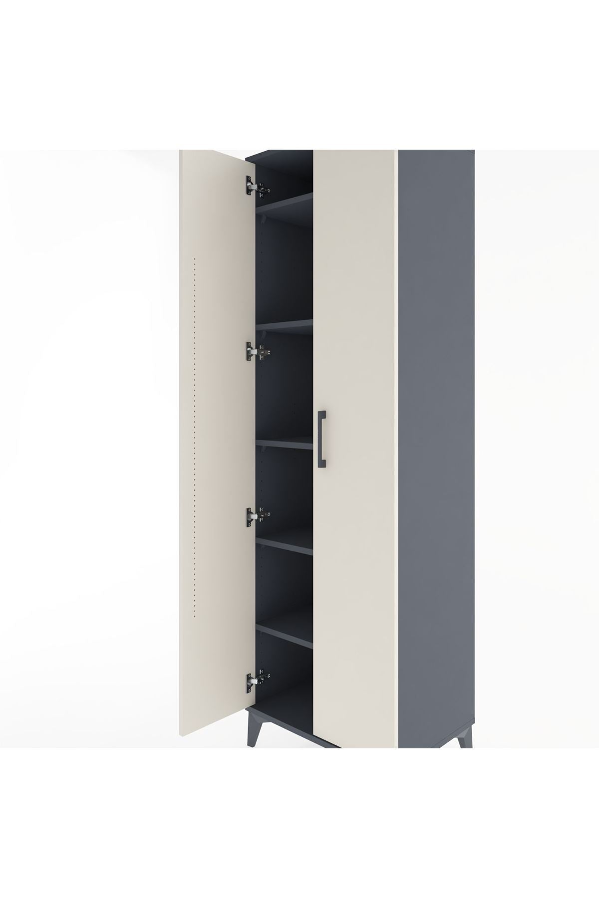 Hyperion Dolap 5 Raflı 2 Kapaklı 60x44x195 - S59M085V4B
