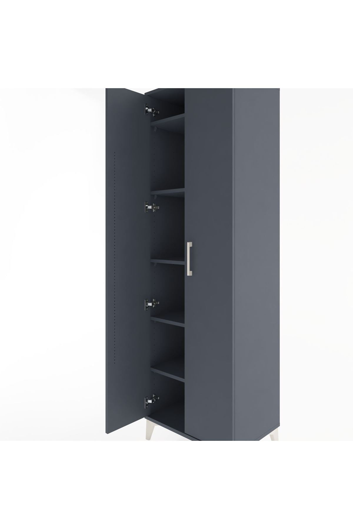 Hyperion Dolap 5 Raflı 2 Kapaklı 60x44x195 - S59M085V5B