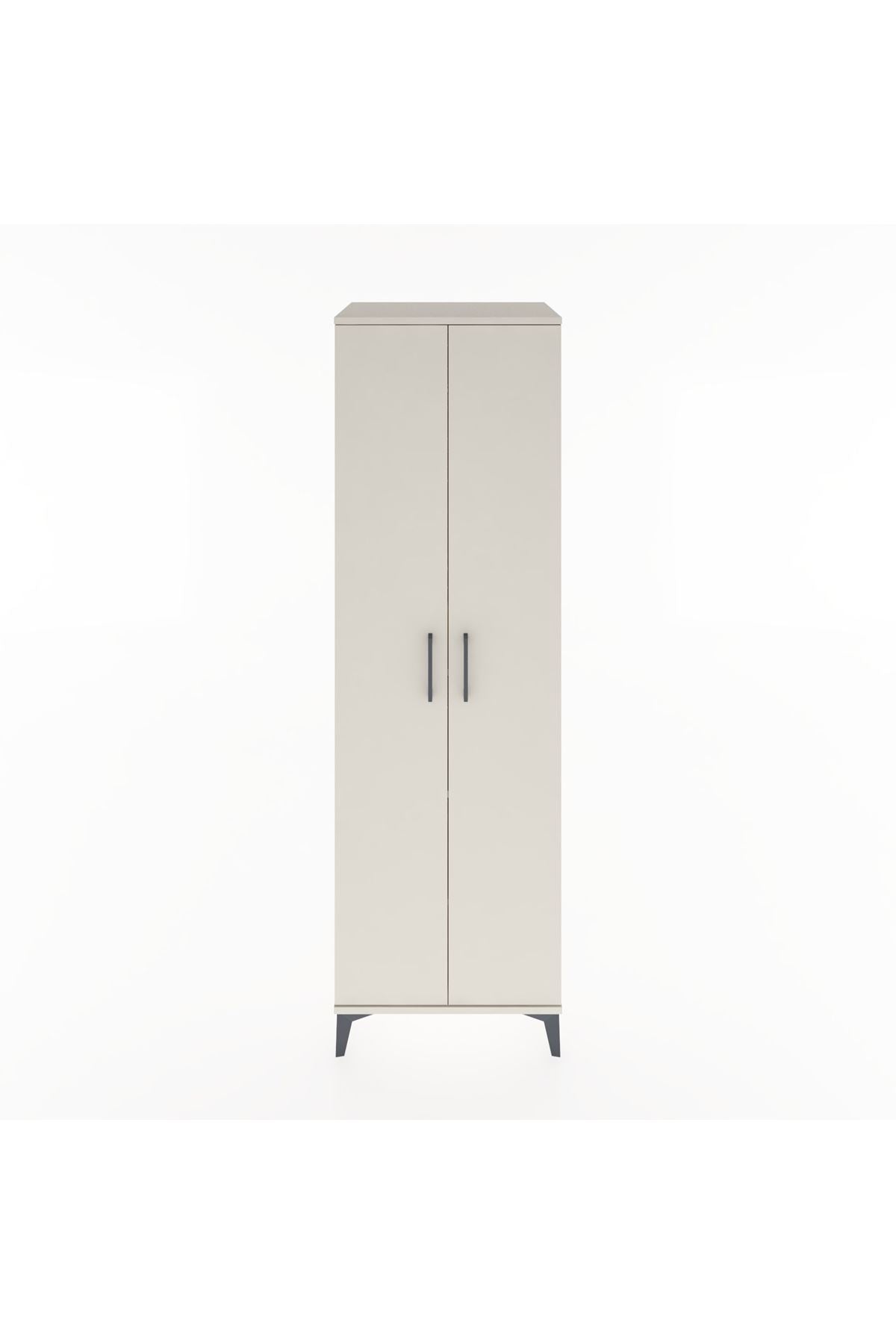 Hyperion Dolap 3 Raflı 2 Kapaklı Tek Askılı 60x44x195 - S59M086V1B