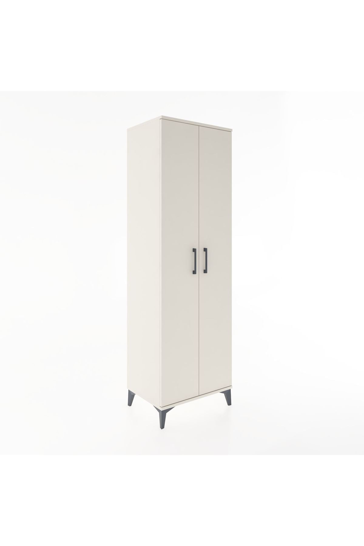 Hyperion Dolap 3 Raflı 2 Kapaklı Tek Askılı 60x44x195 - S59M086V1B
