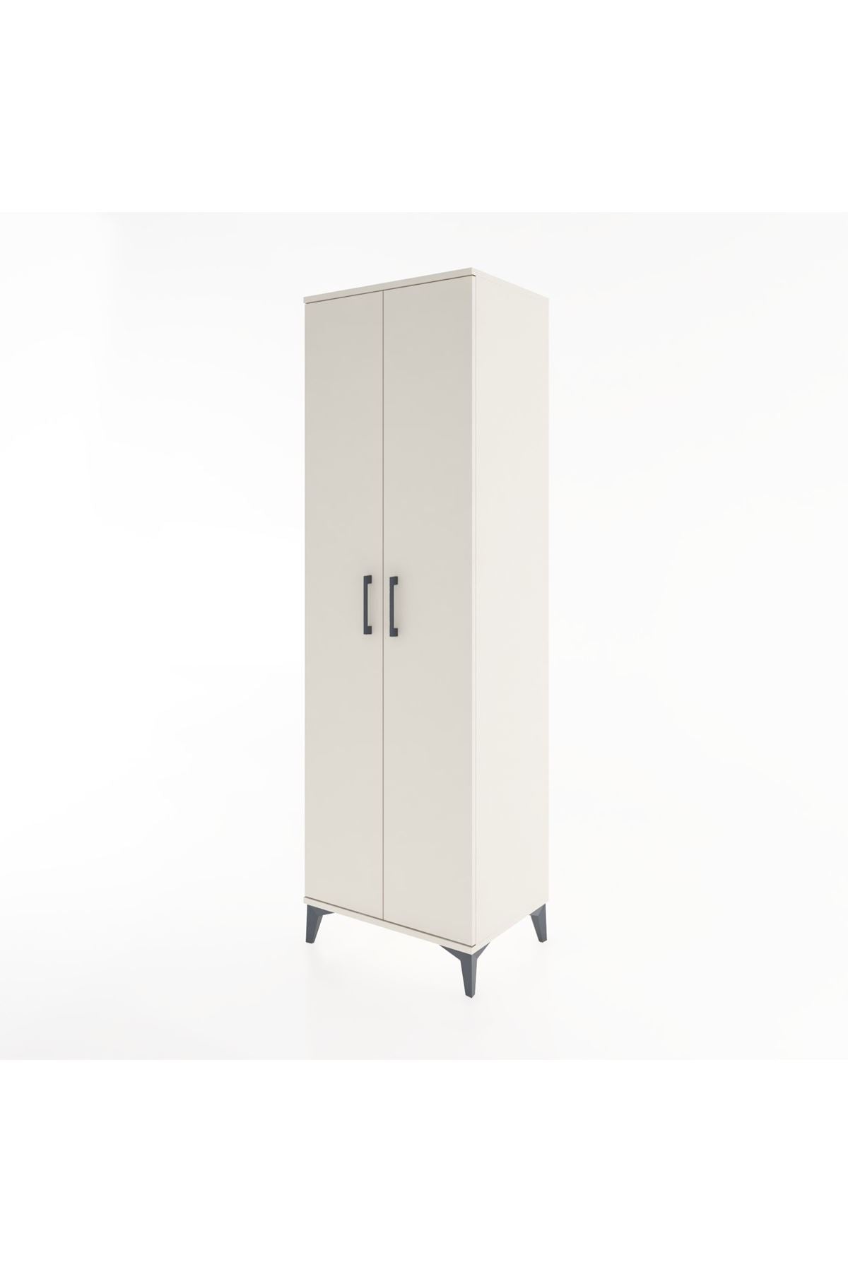 Hyperion Dolap 3 Raflı 2 Kapaklı Tek Askılı 60x44x195 - S59M086V1B