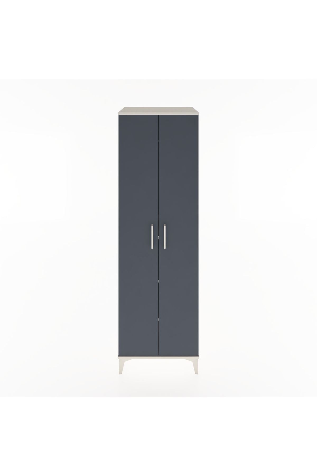 Hyperion Dolap 3 Raflı 2 Kapaklı Tek Askılı 60x44x195 - S59M086V2B