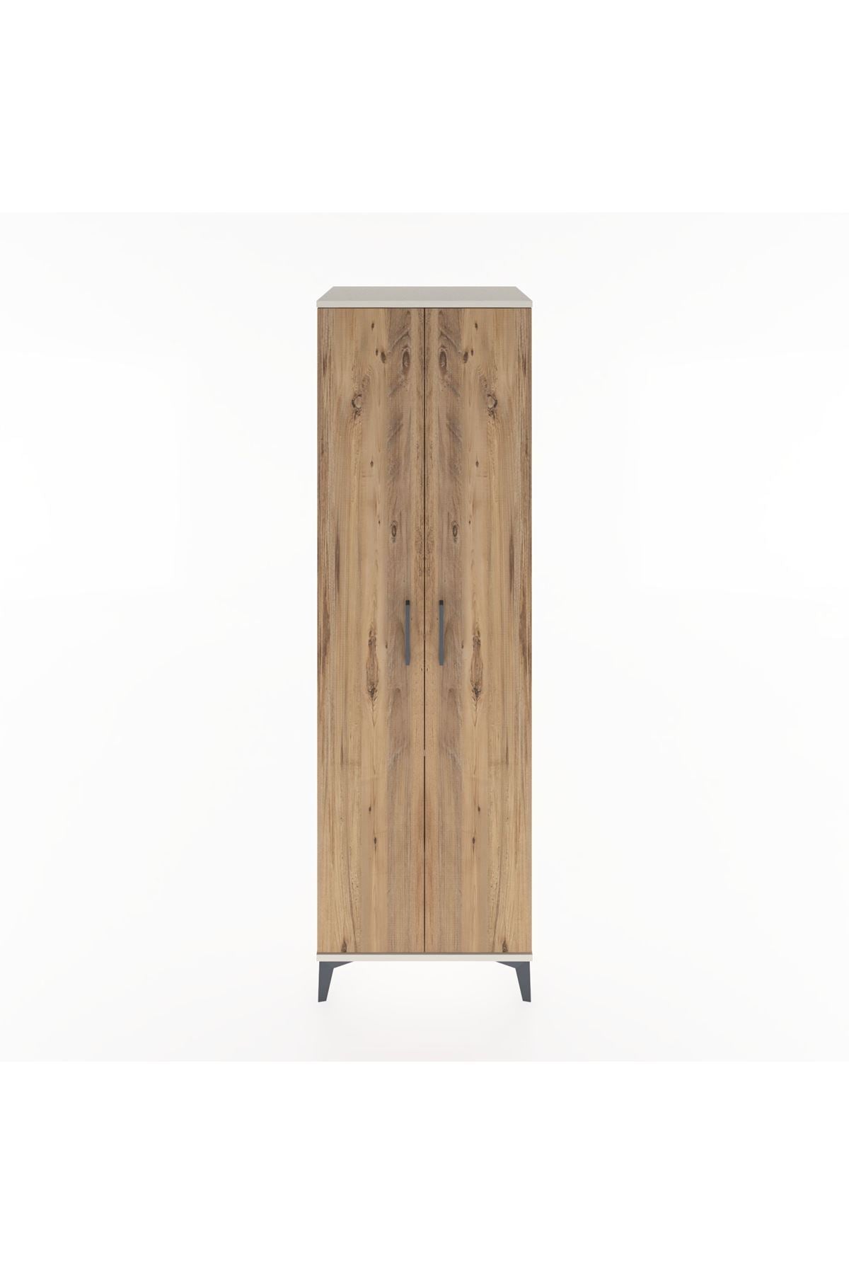 Hyperion Dolap 3 Raflı 2 Kapaklı Tek Askılı 60x44x195 - S59M086V3B
