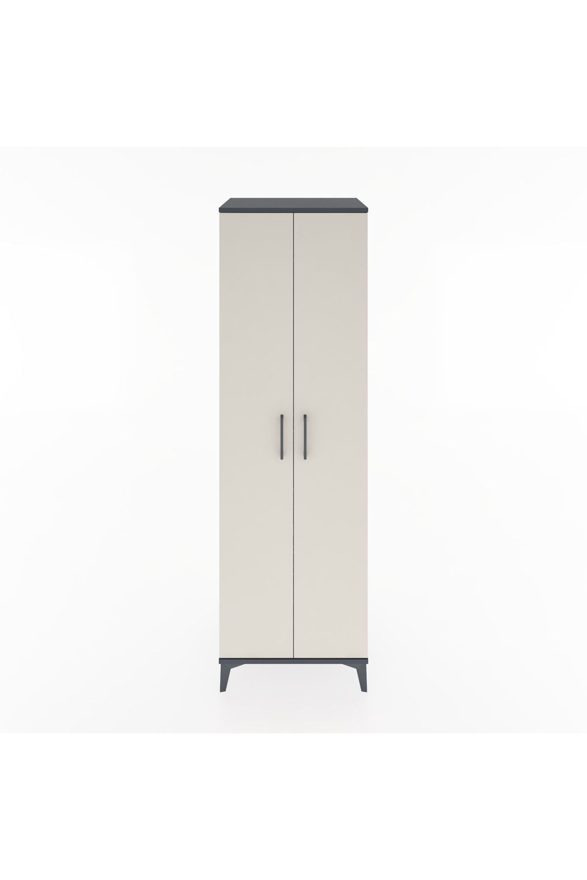 Hyperion Dolap 3 Raflı 2 Kapaklı Tek Askılı 60x44x195 - S59M086V4B