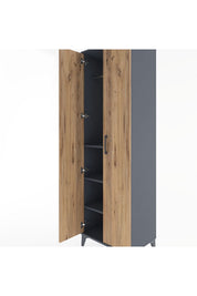Hyperion Dolap 3 Raflı 2 Kapaklı Tek Askılı 60x44x195 - S59M086V6B
