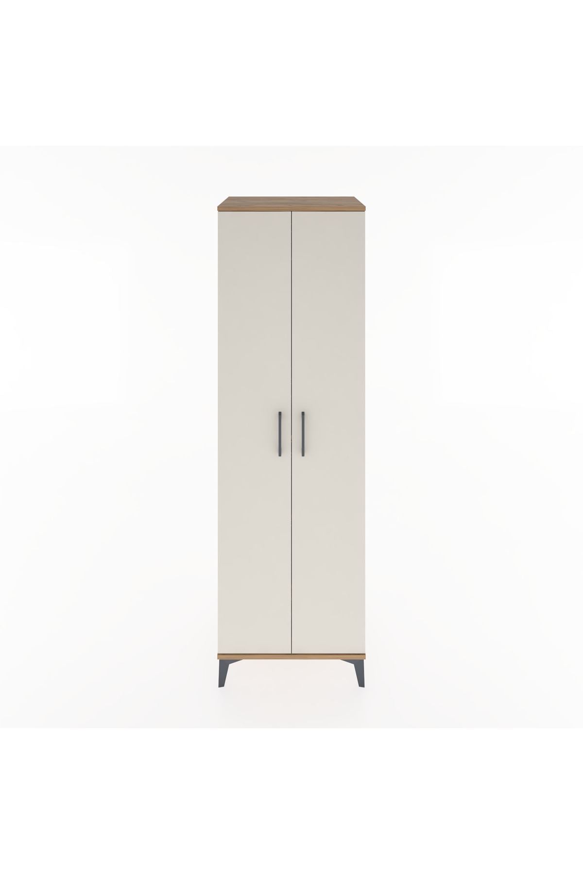 Hyperion Dolap 3 Raflı 2 Kapaklı Tek Askılı 60x44x195 - S59M086V7B