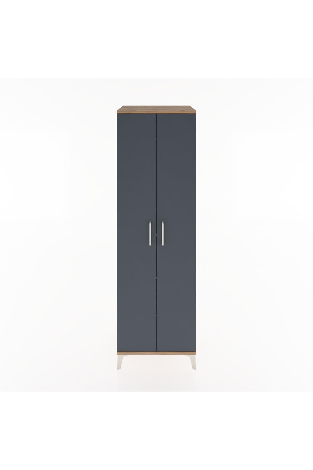 Hyperion Dolap 3 Raflı 2 Kapaklı Tek Askılı 60x44x195 - S59M086V8B