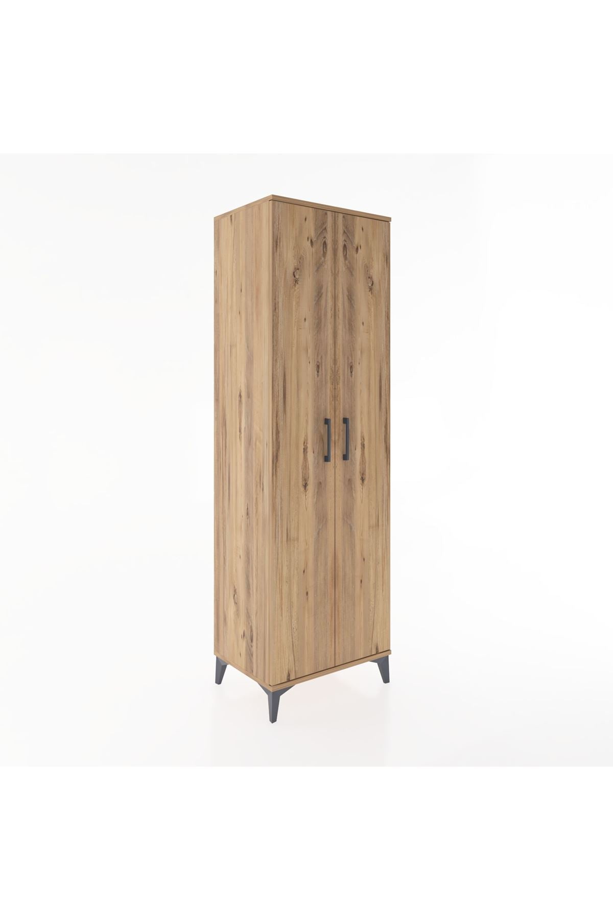 Hyperion Dolap 3 Raflı 2 Kapaklı Tek Askılı 60x44x195 - S59M086V9B