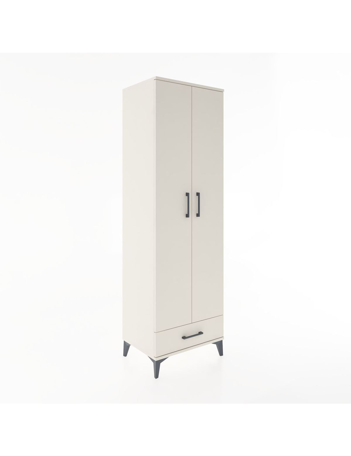 Hyperion Dolap 3 Raflı Tek Çekmeceli Tek Askılı 60x44x195 - S59M087V1B
