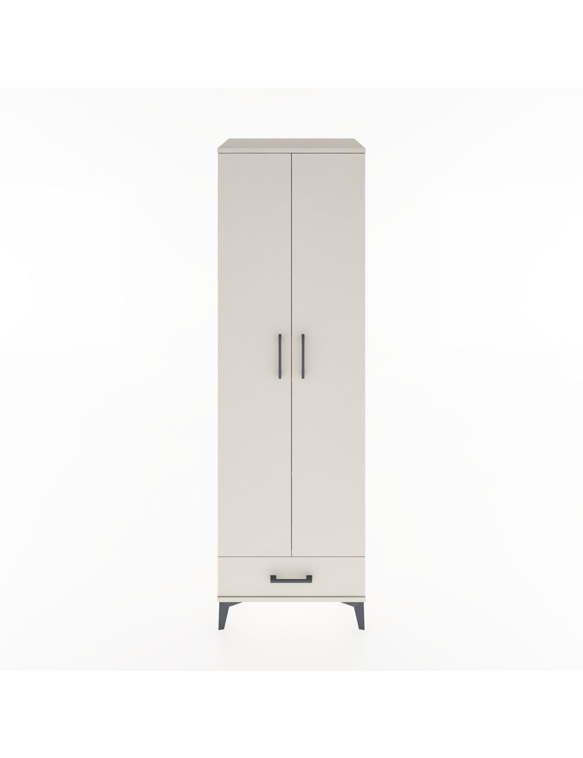 Hyperion Dolap 3 Raflı Tek Çekmeceli Tek Askılı 60x44x195 - S59M087V1B
