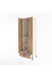 Hyperion Dolap 3 Raflı Tek Çekmeceli Tek Askılı 60x44x195 - S59M087V3B