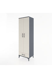 Hyperion Dolap 3 Raflı Tek Çekmeceli Tek Askılı 60x44x195 - S59M087V4B