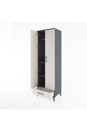 Hyperion Dolap 3 Raflı Tek Çekmeceli Tek Askılı 60x44x195 - S59M087V4B