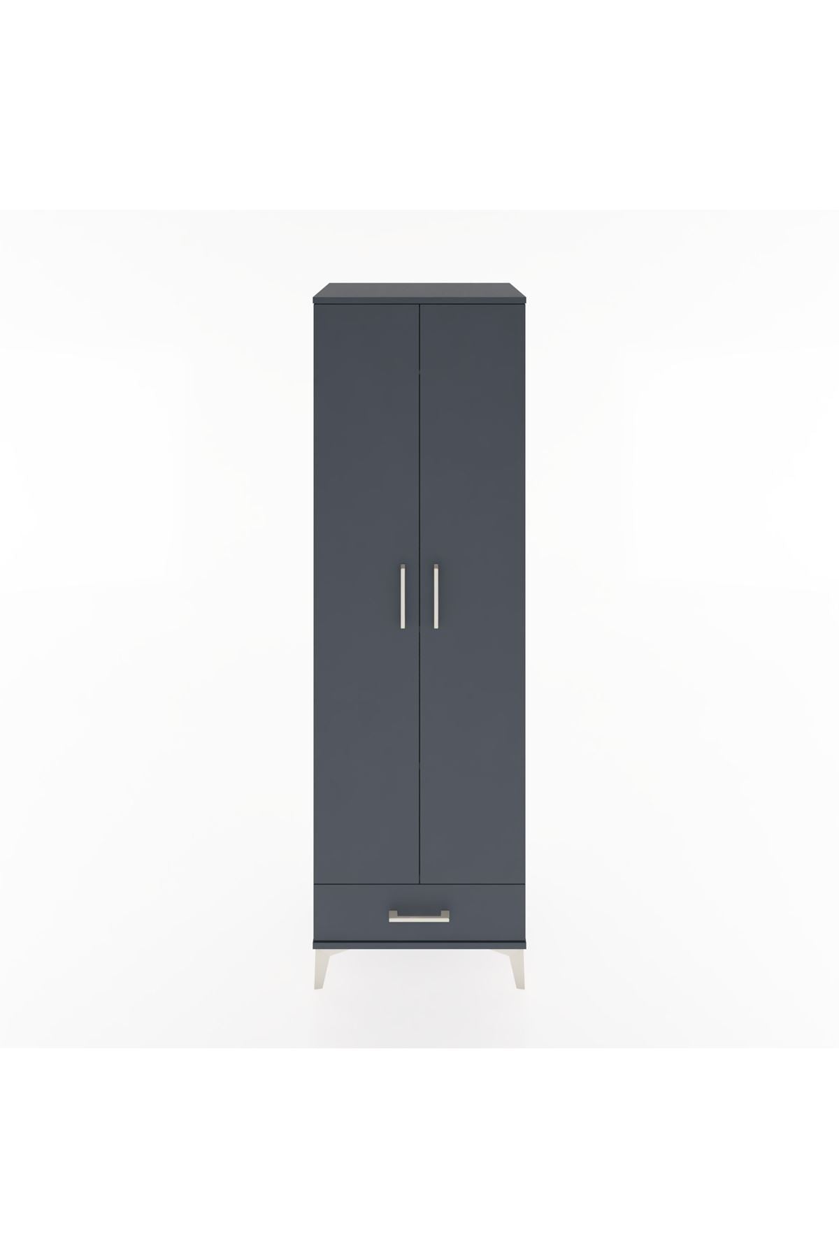 Hyperion Dolap 3 Raflı Tek Çekmeceli Tek Askılı 60x44x195 - S59M087V5B