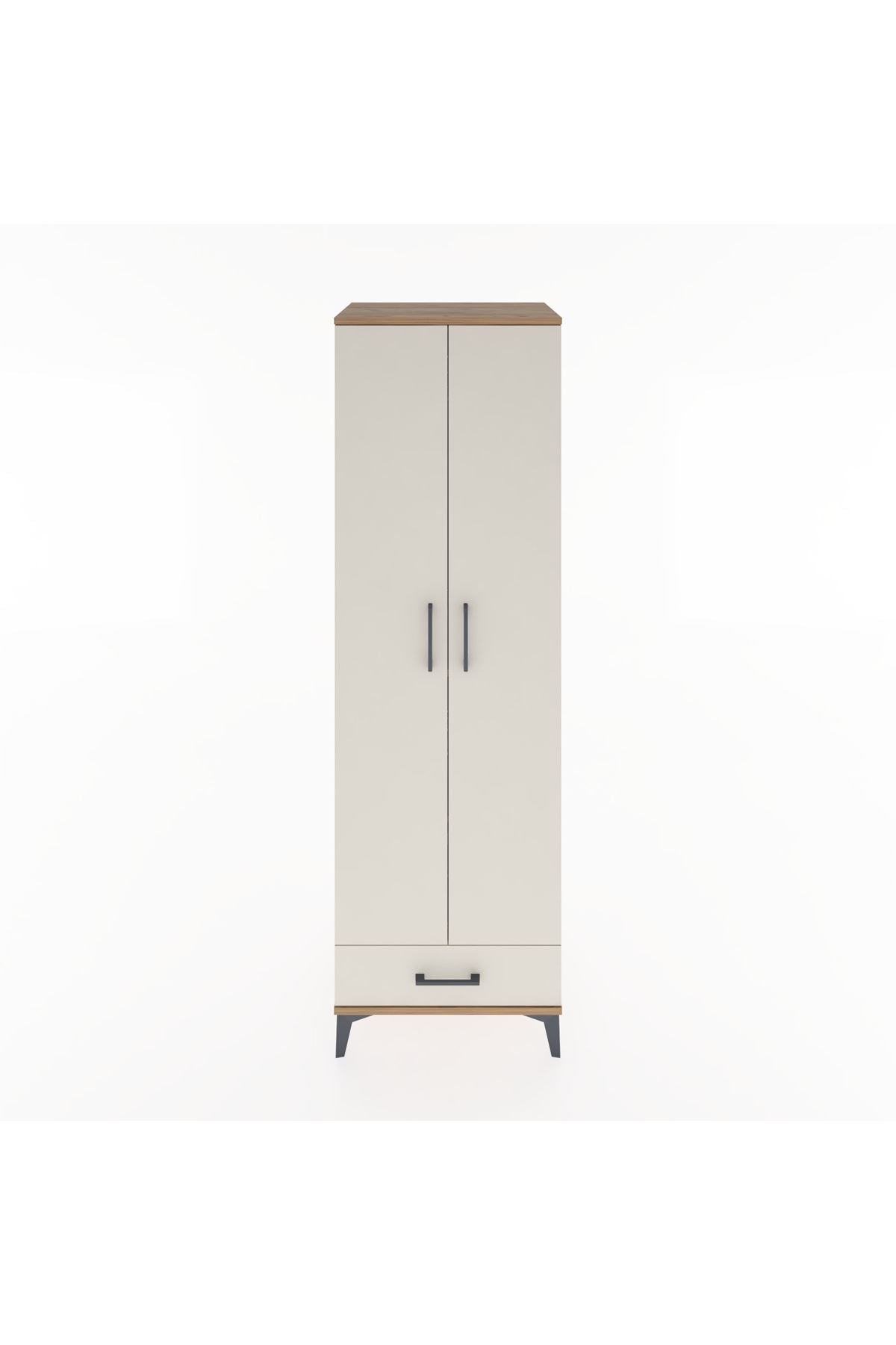 Hyperion Dolap 3 Raflı Tek Çekmeceli Tek Askılı 60x44x195 - S59M087V7B