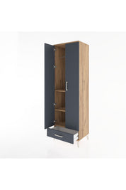 Hyperion Dolap 3 Raflı Tek Çekmeceli Tek Askılı 60x44x195 - S59M087V8B
