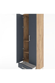 Hyperion Dolap 3 Raflı Tek Çekmeceli Tek Askılı 60x44x195 - S59M087V8B