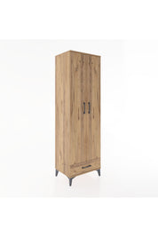 Hyperion Dolap 3 Raflı Tek Çekmeceli Tek Askılı 60x44x195 - S59M087V9B