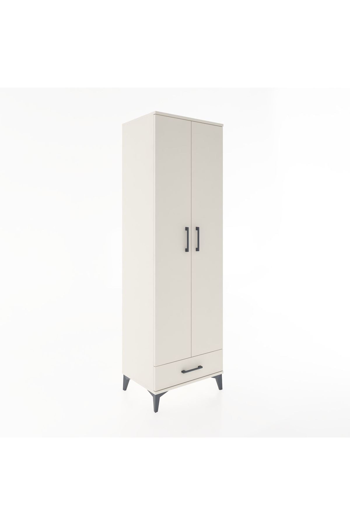 Hyperion Dolap 5 Raflı Tek Çekmeceli Tek Askılı 60x44x195 - S59M088V1B