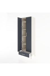 Hyperion Dolap 5 Raflı Tek Çekmeceli Tek Askılı 60x44x195 - S59M088V2B