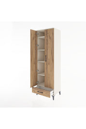 Hyperion Dolap 5 Raflı Tek Çekmeceli Tek Askılı 60x44x195 - S59M088V3B