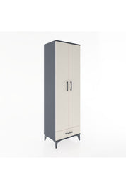 Hyperion Dolap 5 Raflı Tek Çekmeceli Tek Askılı 60x44x195 - S59M088V4B