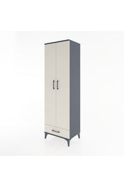Hyperion Dolap 5 Raflı Tek Çekmeceli Tek Askılı 60x44x195 - S59M088V4B