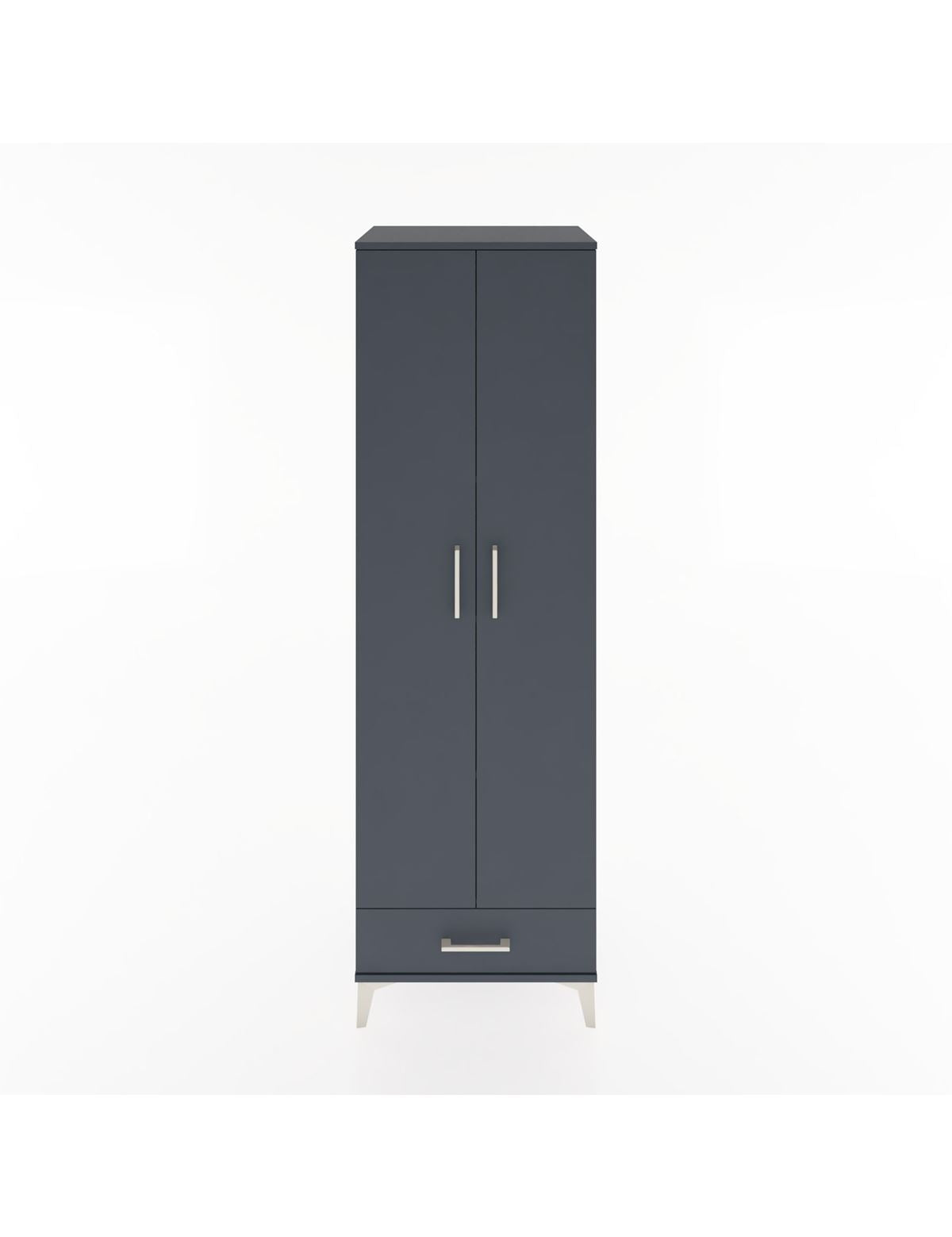 Hyperion Dolap 5 Raflı Tek Çekmeceli Tek Askılı 60x44x195 - S59M088V5B