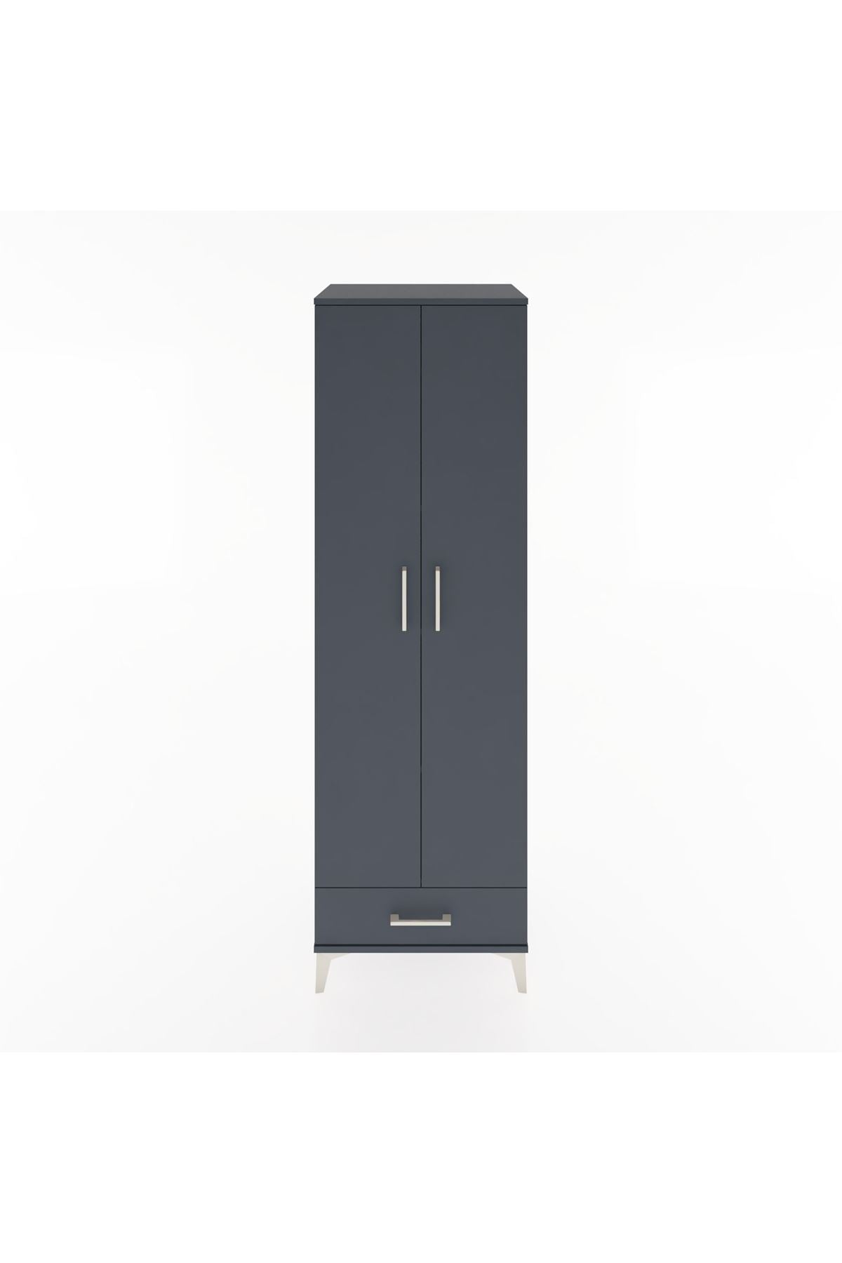 Hyperion Dolap 5 Raflı Tek Çekmeceli Tek Askılı 60x44x195 - S59M088V5B