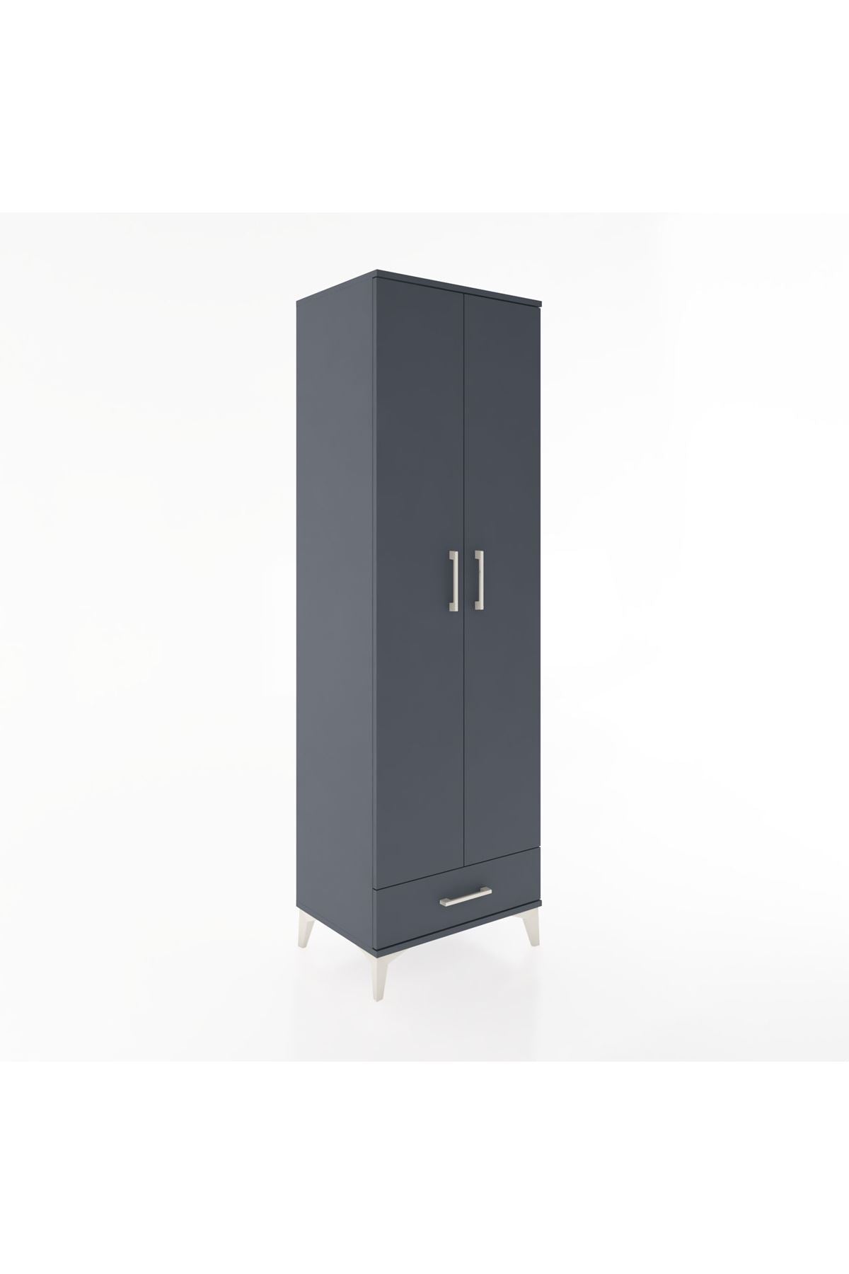 Hyperion Dolap 5 Raflı Tek Çekmeceli Tek Askılı 60x44x195 - S59M088V5B