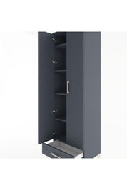 Hyperion Dolap 5 Raflı Tek Çekmeceli Tek Askılı 60x44x195 - S59M088V5B