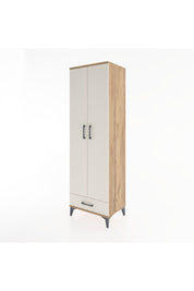 Hyperion Dolap 5 Raflı Tek Çekmeceli Tek Askılı 60x44x195 - S59M088V7B