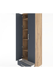 Hyperion Dolap 5 Raflı Tek Çekmeceli Tek Askılı 60x44x195 - S59M088V8B