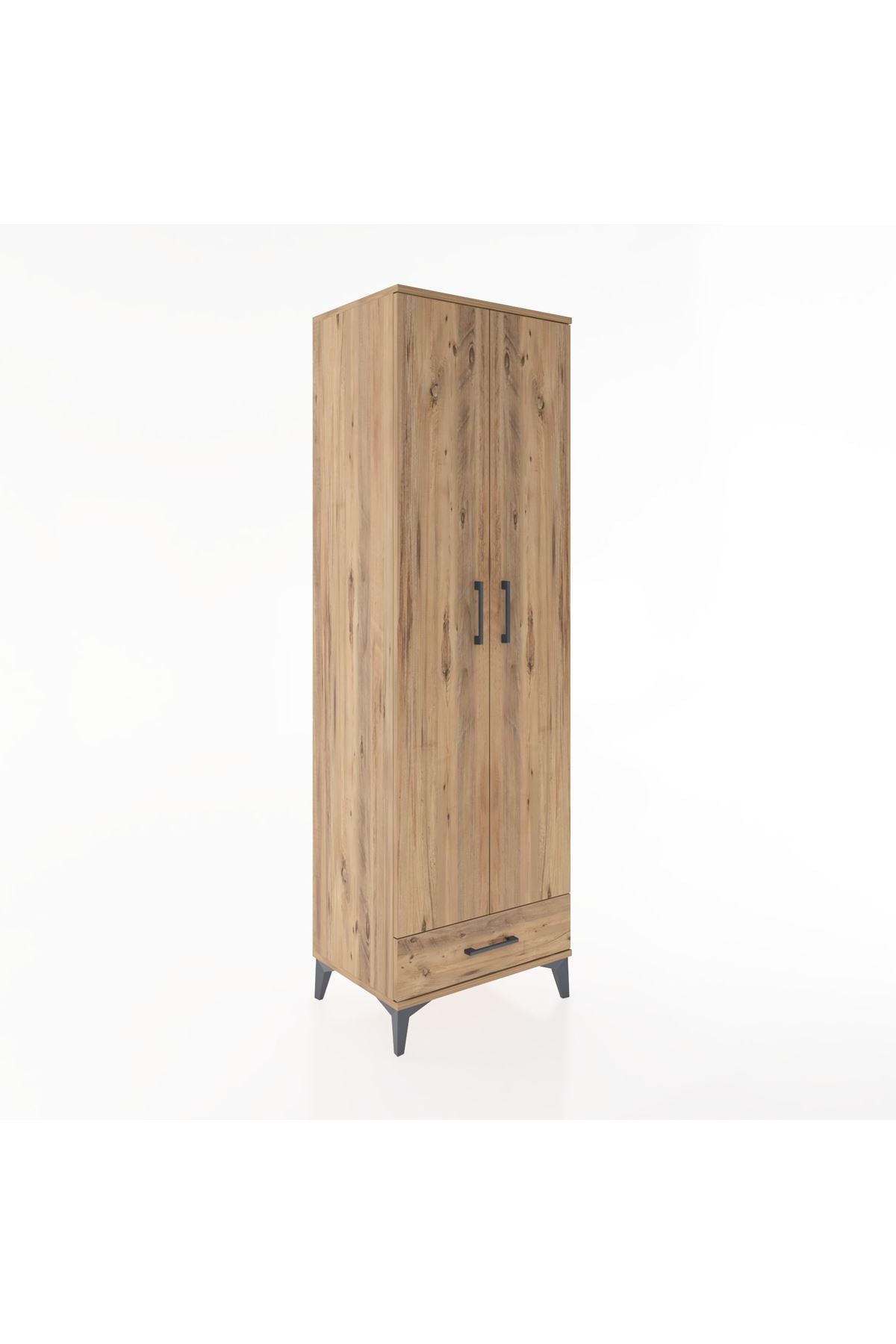Hyperion Dolap 5 Raflı Tek Çekmeceli Tek Askılı 60x44x195 - S59M088V9B