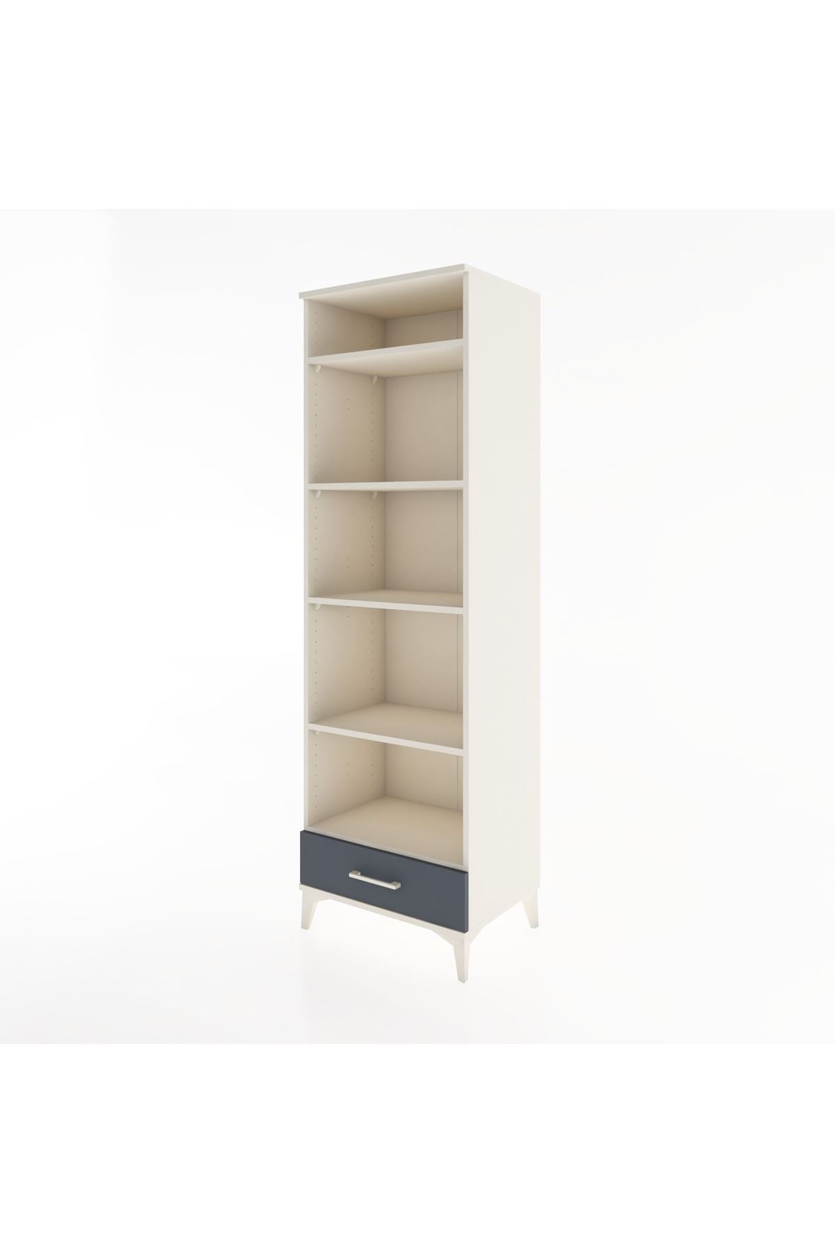 Hyperion Dolap 5 Raflı Tek Çekmeceli 60x44x195 - S59M089V2B