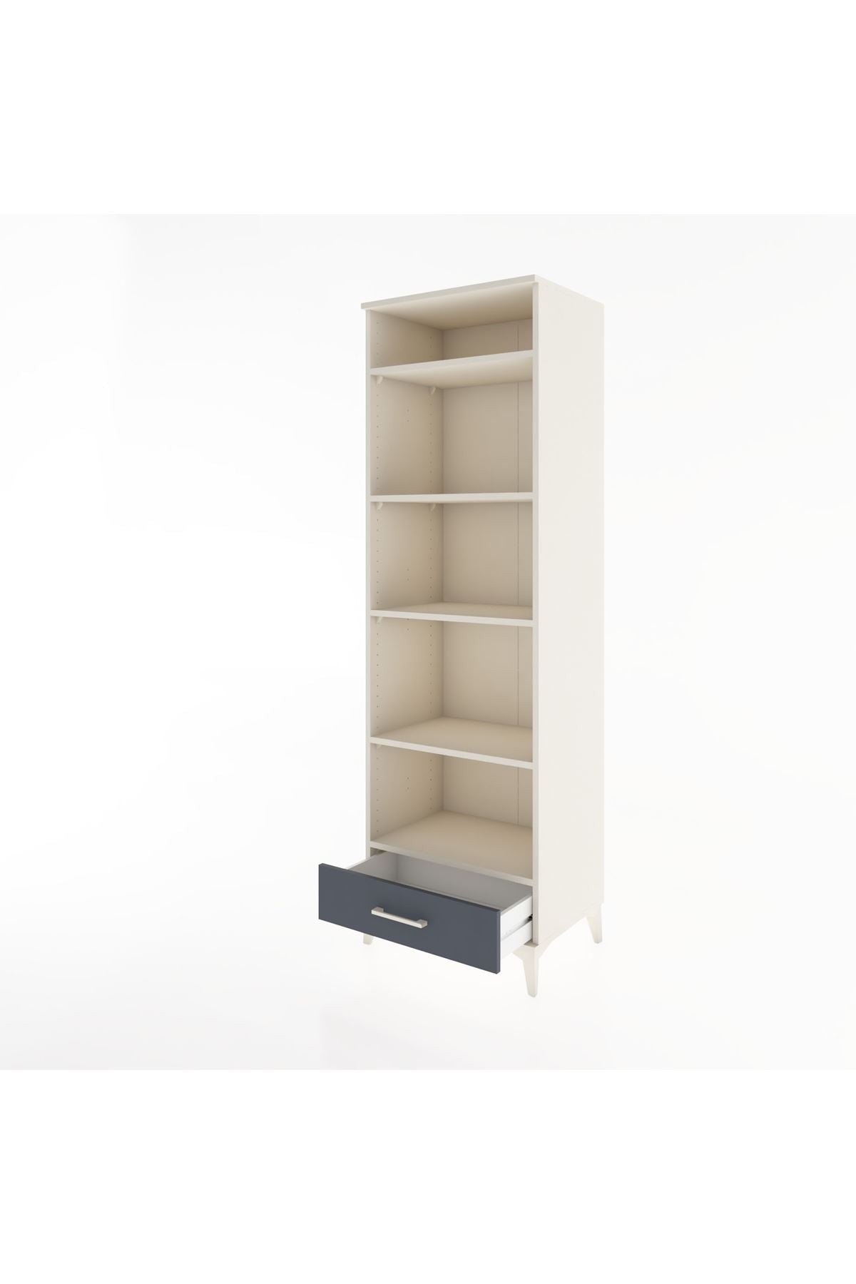 Hyperion Dolap 5 Raflı Tek Çekmeceli 60x44x195 - S59M089V2B